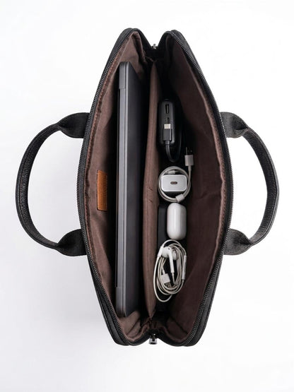 Premium 100% Genuine Leather Laptop Bag